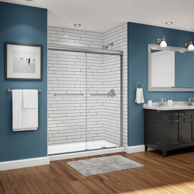 illusions trendz shower door blue room